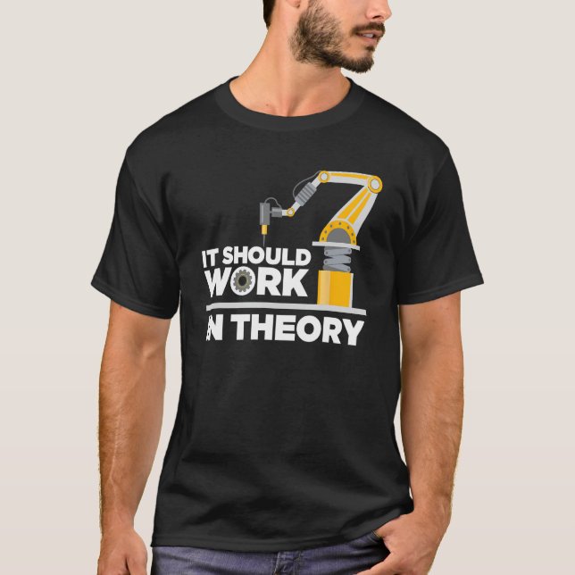 Camiseta Gracioso Robotics Art Para Hombres Robot Robotics  (Anverso)