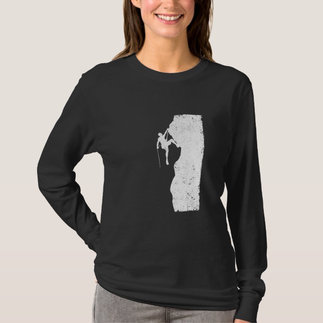 Camiseta Gracioso Rock Climber Bouldering Mo (Anverso)