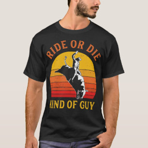 Camiseta Gracioso Rodeo Hombres Cowboy Bull Riding Bull Rid