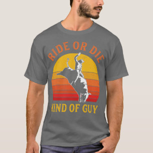 Camiseta Gracioso Rodeo Hombres Cowboy Bull Riding Bull Rid