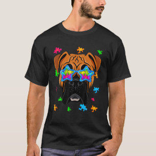 Camiseta Gracioso rompecabezas del boxer Autism Awareness D