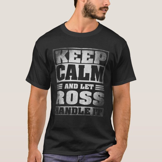 Camiseta Gracioso Ross Name Gift - Ross (Anverso)