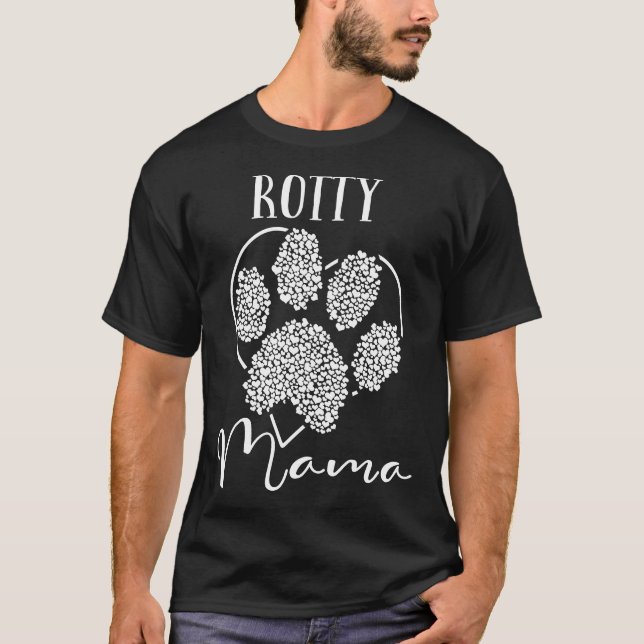 Camiseta Gracioso rotismo Mama Dog Rottweiler Dueños De Un  (Anverso)