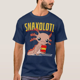 Camiseta Gracioso salamandra mexicano Axolotl Lover Snackin