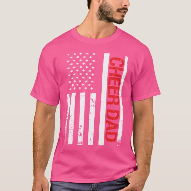 Camiseta Gracioso Saludo Papá Ee.Uu. Bandera Estadounidense (Anverso)