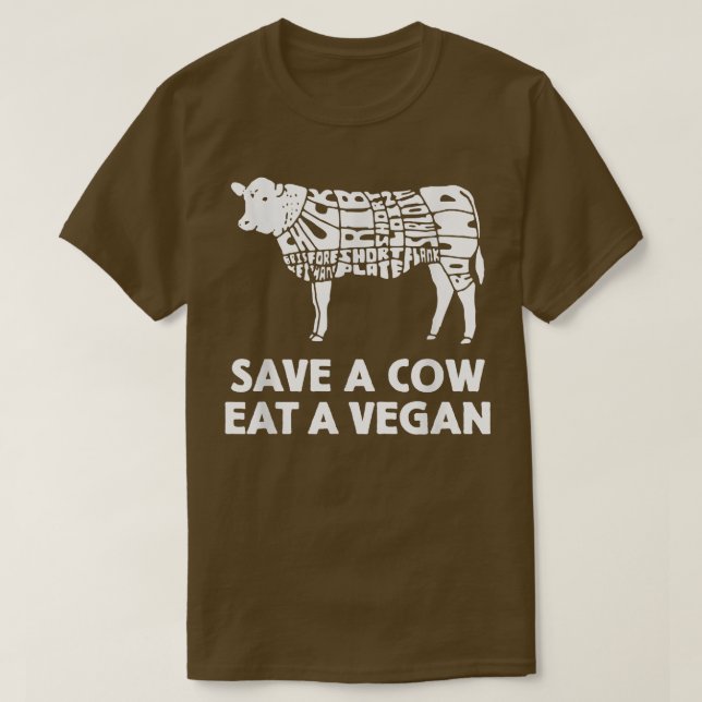 Camiseta Gracioso salva una vaca  (Diseño del anverso)