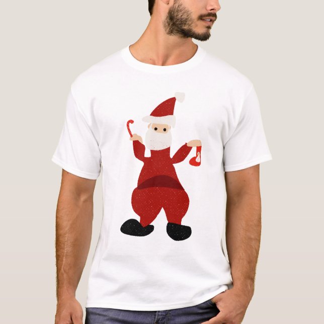 Camiseta Gracioso Santa Claus (Anverso)
