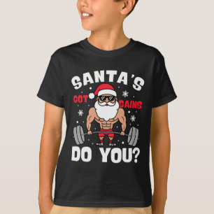Camiseta Gracioso Santa Claus Gym Santa obtuvo una ponderac