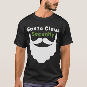 Camiseta Gracioso Santa Claus Navidades de seguridad Lazy C