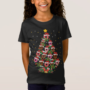 Camiseta Gracioso Santa Donuts Fast Food Xmas Regalo Donut 