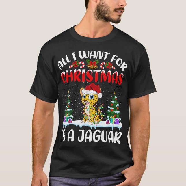 Camiseta Gracioso Santa Hat Todo Lo Que Quiero De Los Navid (Anverso)