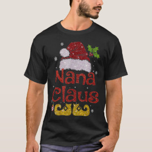 Camiseta Gracioso Santa Nana Claus Navidades Regalos famili