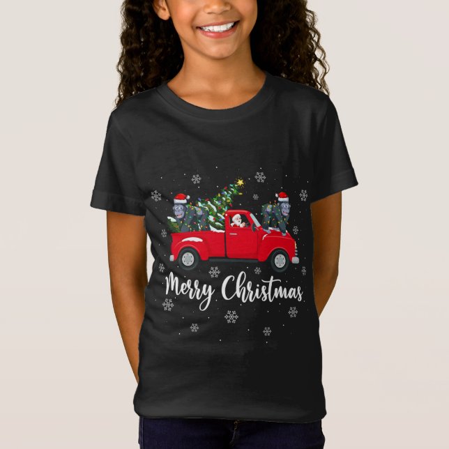 Camiseta Gracioso Santa Riding Ch (Anverso)