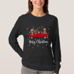 Camiseta Gracioso Santa Riding Christmas Tree Truck Monkey<br><div class="desc">Funny Santa Riding Navidades de monos del camión de navidad</div>
