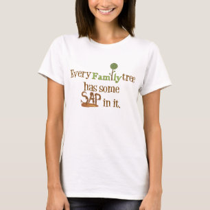Camiseta Gracioso Sap De Árbol Familiar