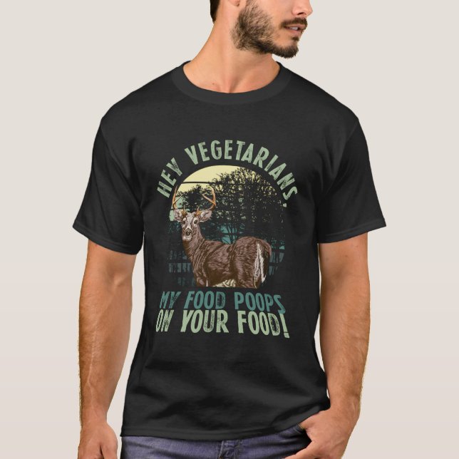 Camiseta Gracioso Sarcasmo Carnivore Carne vegetariana anti (Anverso)