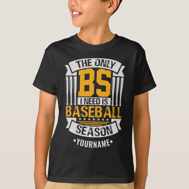 Camiseta Gracioso sarcasmo de béisbol (Anverso)