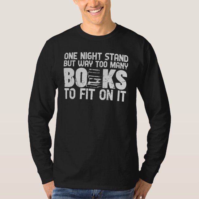 Camiseta Gracioso sarcasmo del libro de una noche (Anverso)
