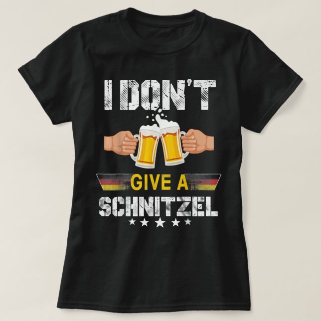 Camiseta Gracioso Schnitzel Oktoberfest Cerveza alemana (Diseño del anverso)