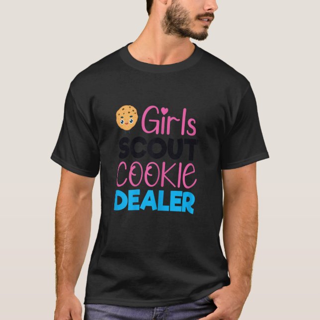 Camiseta Gracioso Scout Para Chicas Cookie Dealer Scouting  (Anverso)