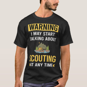 Camiseta Gracioso Scout Scouts de advertencia
