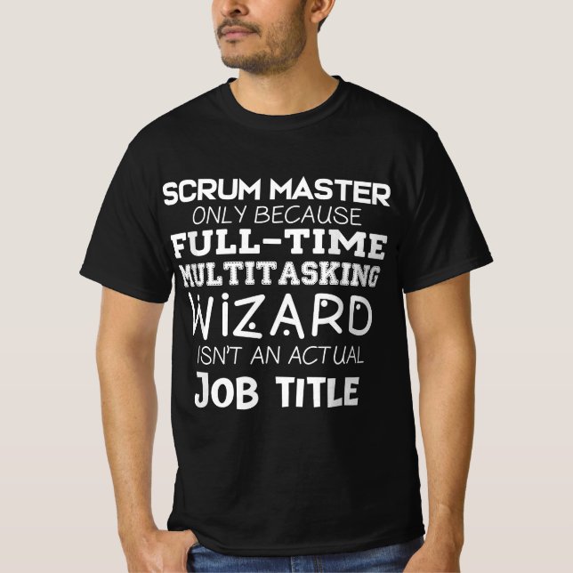 Camiseta Gracioso Scrum Master Gift Agile Development Team (Anverso)