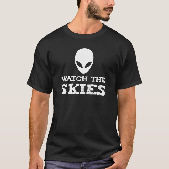 Camiseta Gracioso secuestro de Alien OVNI Drones de Nueva J (Anverso)