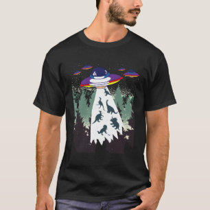 Camiseta Gracioso secuestro de dinosaurios de Ufo Space Ali