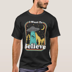 Camiseta Gracioso secuestro de ovnis 70's 80s retro extranj