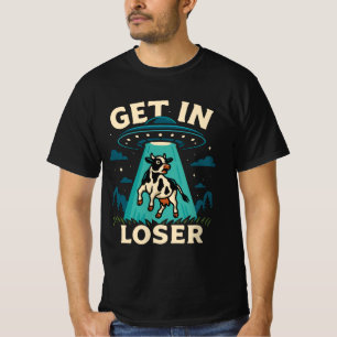 Camiseta Gracioso Secuestro De Vacas Por OVNI