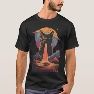 Camiseta Gracioso Selfie De Gato Con Amantes De Gato De Ufo