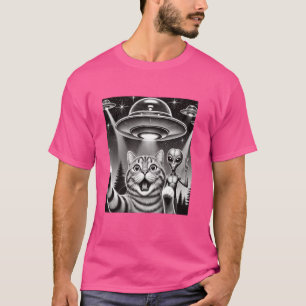 Camiseta Gracioso Selfie de gato con extractor de sustracci
