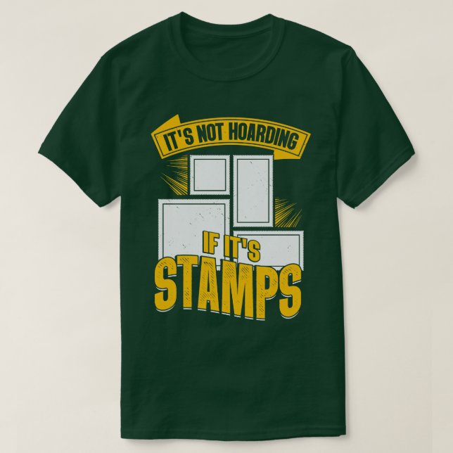 Camiseta Gracioso Sello de Posta Recolectando regalo de col (Diseño del anverso)