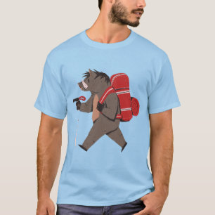 Camiseta Gracioso senderismo jabalí