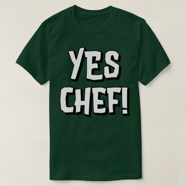 Camiseta Gracioso Sí Chef regalo para los aficionados a la  (Diseño del anverso)