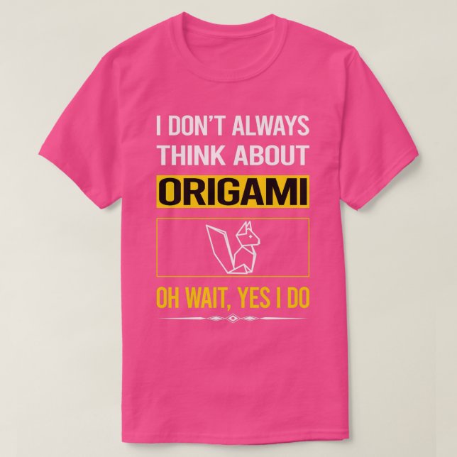 Camiseta Gracioso Sí Lo Hago Origami (Diseño del anverso)