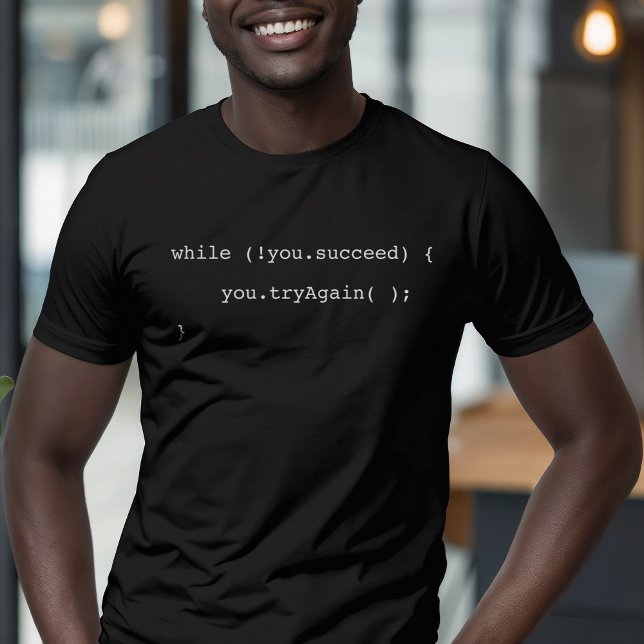 Camiseta Gracioso Si No Tienes Éxito Intenta Volver A Coder (Subido por el creador)