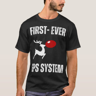 Camiseta Gracioso Sistema Gps De Renos