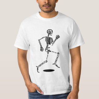 Camiseta Gracioso Skeleton con palabras