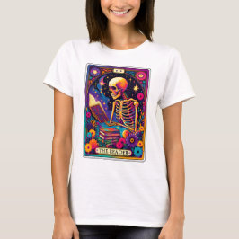 Camiseta Gracioso Skeleton El Lector Tarot