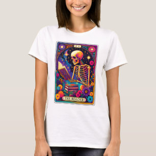 Camiseta Gracioso Skeleton El Lector Tarot