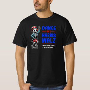 Camiseta Gracioso Skeleton, Kamala Walz 2024, Adelante No A