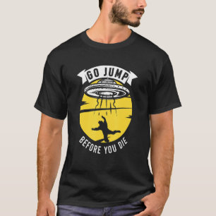 Camiseta Gracioso Skydiving Ufo Avión De Paracaidismo Volan