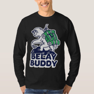 Camiseta Gracioso Sloth Hiker Belay Buddy Cute