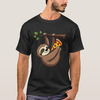 Camiseta Gracioso Sloth Pizza Tee - Sloth Lover Gift