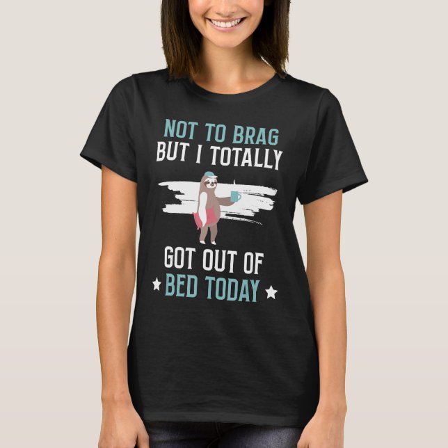 Camiseta Gracioso Sloth Sleepy Pajama (Anverso)
