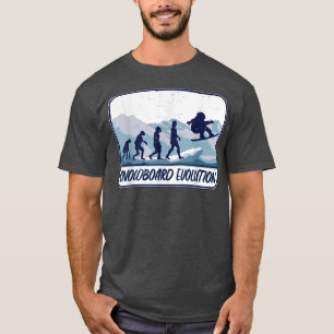 Camiseta Gracioso snowboard Evolución de Snowboard Vintage