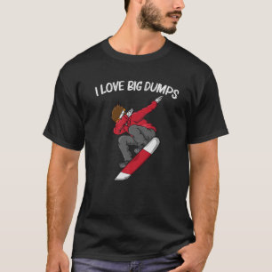 Camiseta Gracioso Snowboard Para Hombres Mujeres Esquiadora