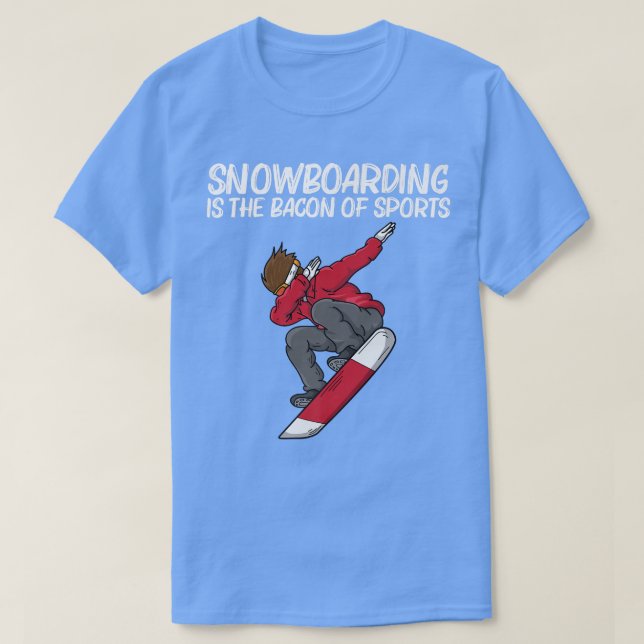 Camiseta Gracioso Snowboard Para Hombres Mujeres Esquiadora (Diseño del anverso)
