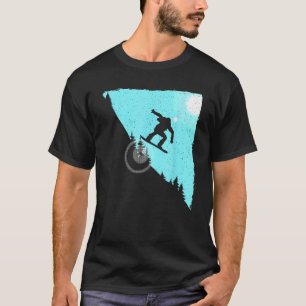 Camiseta Gracioso Snowboarder Art Para Hombres Equipo Femen